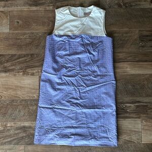 Punch Sleeveless White and Purple Dress